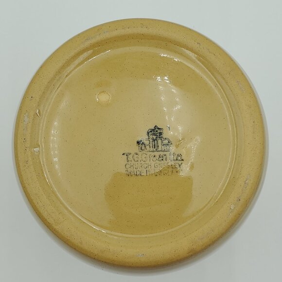 T.G. Green Cornishware Kitchen Things Utensil Crock England Knife Holder Jar - Picture 5 of 6